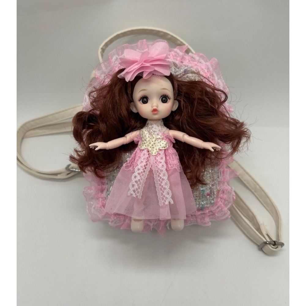 Articulated Doll Woven Mini Backpack Purse - Picture 7 of 11